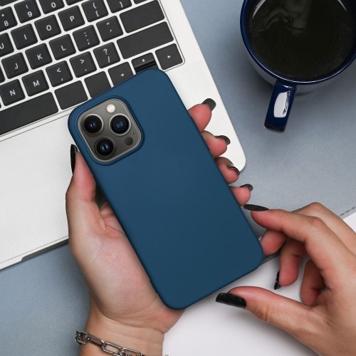 Capa SILICONE para IPHONE 15 PRO MAX azul