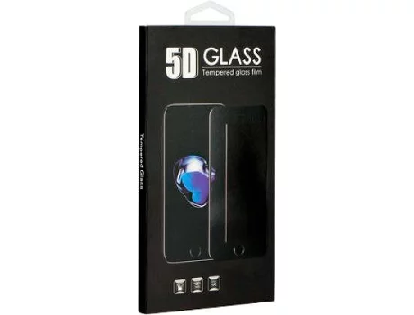 Película de vidro temperado 5D preta para Samsung Galaxy A60