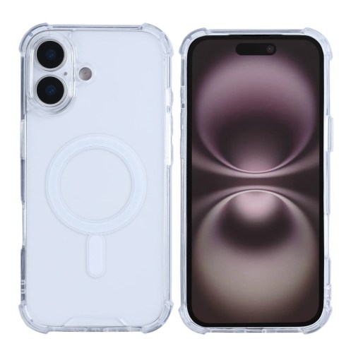 Capa Rixus Anti-Burst com MagSafe para iPhone 17 Transparente