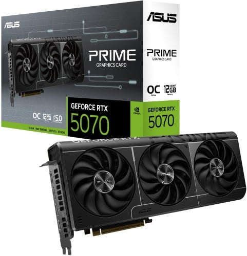 Placa gráfica Asus GeForce RTX 5070 PRIME OC 12GB GDDR7 DLSS4d OC 16GB GDDR6