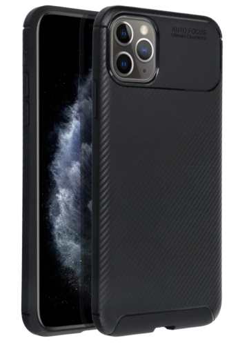 Capa Carbon Premium para Iphone 11 Pro Max preta 