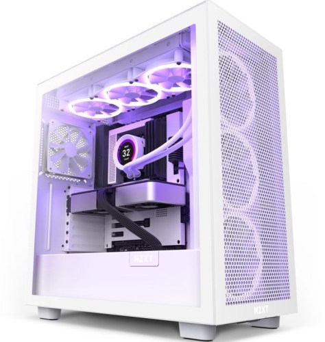 Caixa NZXT H7 Flow Branca (ATX) (Vidro Temperado)