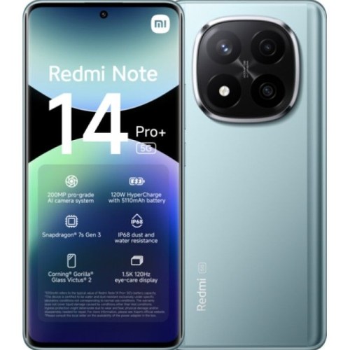 Telemóvel Xiaomi Redmi Note 14 Pro+ (Plus) 5G 6.67" Dual SIM 12GB/512GB Frost Blue