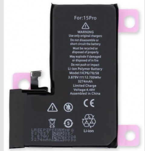 Bateria iPhone 15 Pro Diagnosable