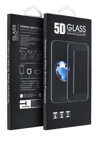 Película de Vidro Temperado 5D para Xiaomi Redmi Note 13 4G preta