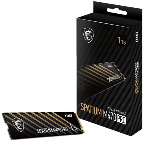 Disco SSD MSI 1TB SPATIUM M470 PRO M.2 Gen4 NVMe (6000/4500MB/s) - S78-440L0J0-P83