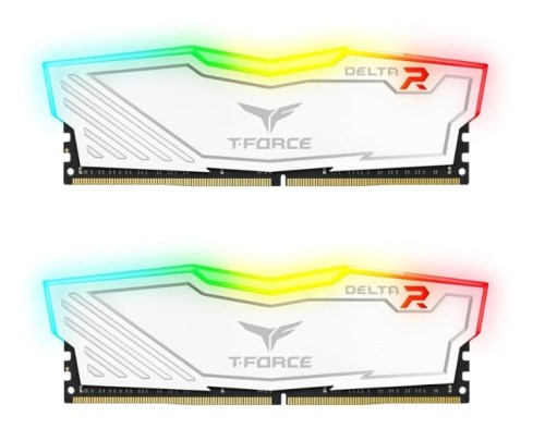 Team Group Kit 16GB (2 x 8GB) DDR4 3200MHz Delta RGB Branco CL16