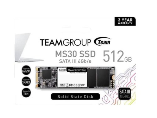 Disco SSD Team Group 512Gb SATA3 M.2 2280 MS30 530R/430W