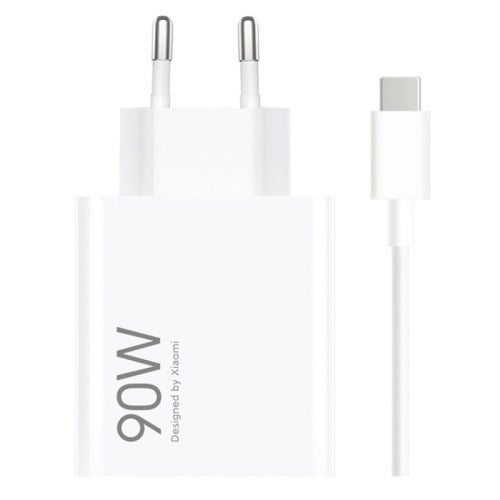 Carregador rápido Xiaomi 90W HyperCharge Combo USB Tipo-A + Cabo USB-C 1m