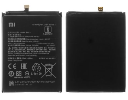 Bateria BN53 para Xiaomi Redmi Note 9 Pro 4G / 10 Pro 4G 2021 (M2101K6G)