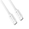 CABO FORCELL F-ENERGY C338 Tipo C para Tipo C PD QC4.0 3A 60W 1 m branco