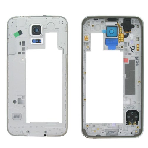 Carcaça/chassis traseira para Samsung Galaxy S5 G900F branca