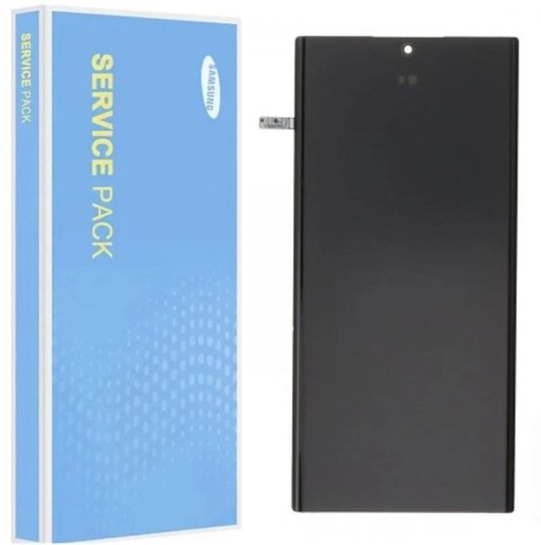 Display LCD e Touch service pack para Samsung S22 Ultra preto sem frame