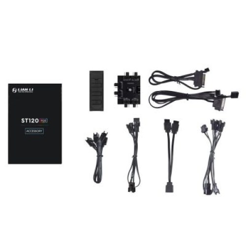 Lian Li ST120 RGB PWM Pack 3 + Controlador Preto