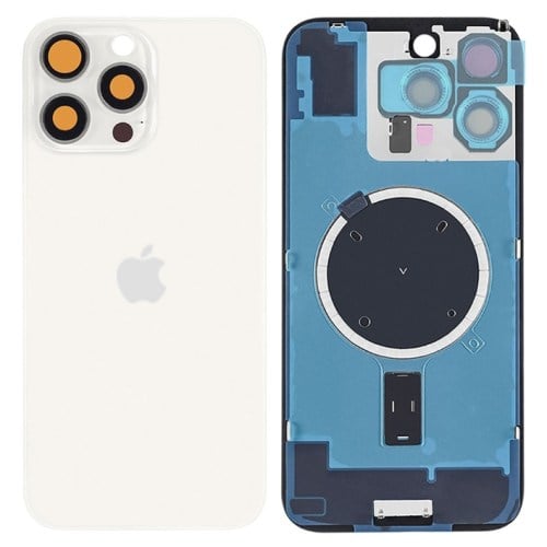 Tampa traseira para iPhone 16 Pro Max Magnet White