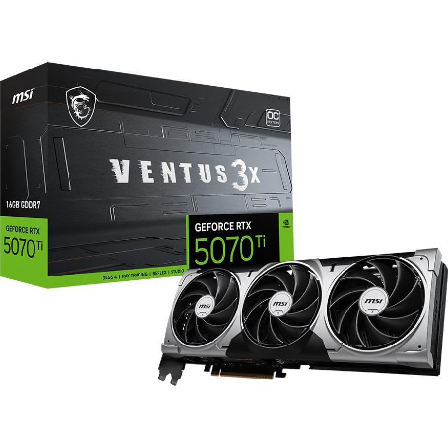 Placa Gráfica MSI GeForce RTX 5070 Ti VENTUS 3X OC 16GB GDDR7 DLSS4 — Foto 4
