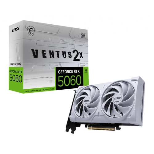 Placa grafica MSI GeForce RTX 5060 VENTUS 2X OC 8GB GDDR7 Reflex 2 RTX AI DLSS4 Branca — Foto 3